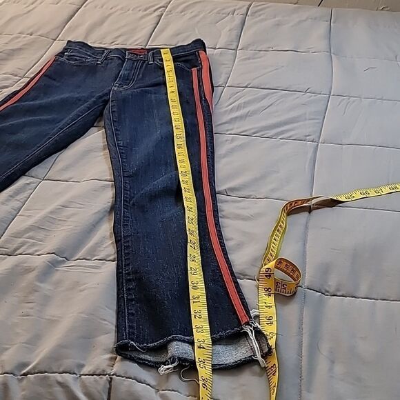 Mother Women's Size 26 Insider Crop Step Fray Jeans Speed Racer - Picture 12 of 15